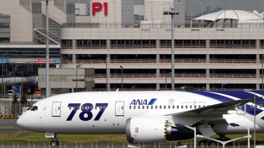 A Boeing Co. 787 Dreamliner for All Nippon Airways Co.